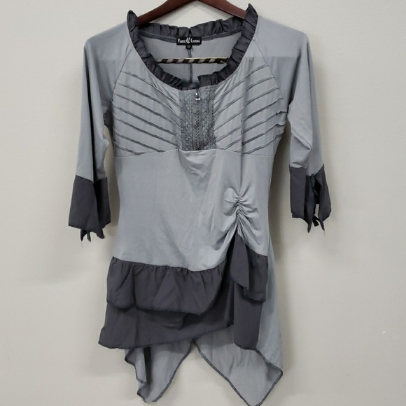 vanite couture Tops - Vanite couture grey top BG1546